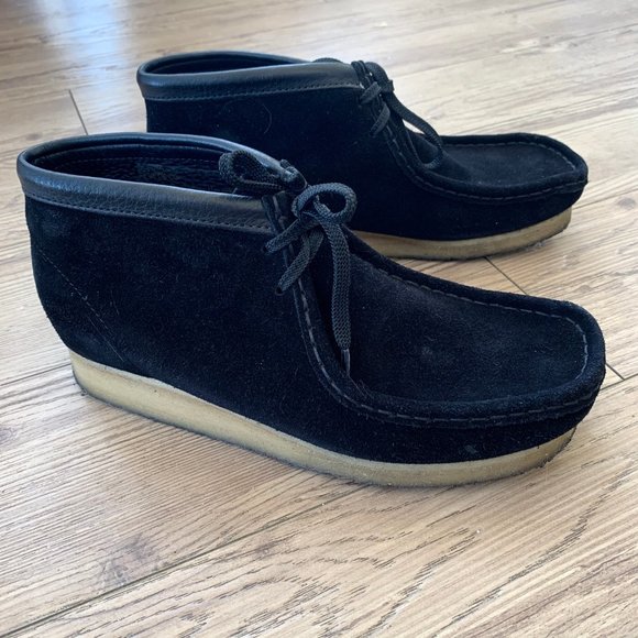 Clarks Other - ❌SOLD❌ Clarks Originals Wallabee Boot Black Suede